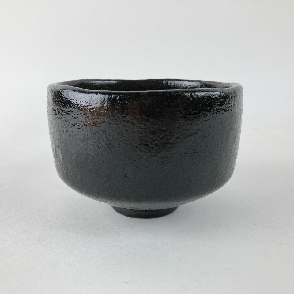 茶碗 佐々木昭楽 造 長次郎写 東陽坊 楽茶碗 茶道具 共箱【中古